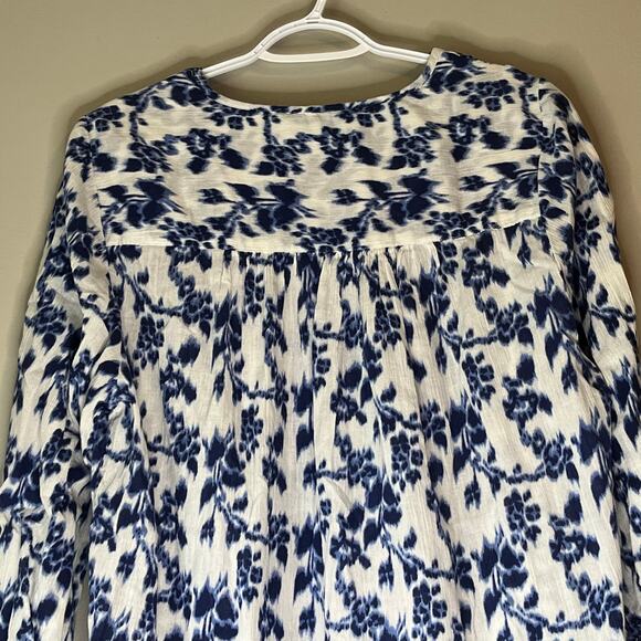 Sonoma Blue & White 3/4 Sleeve Blouse Size 1X - Picture 6 of 13